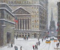 Broad and Wall Street, in Winter, c. 1960